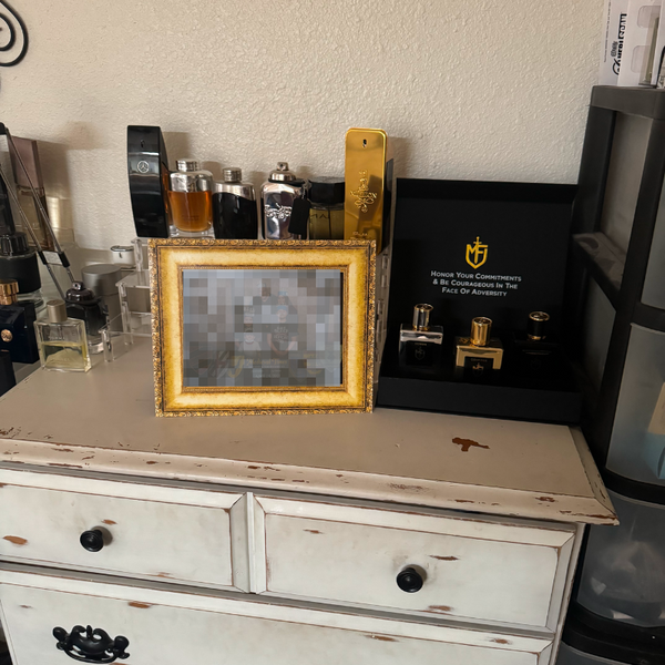 A Mission Fragrances customer with the set