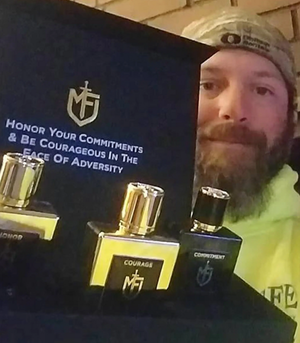 Mission Fragrances customer with the Mission Fragrances set